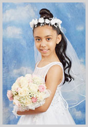 First communion studio photo samples